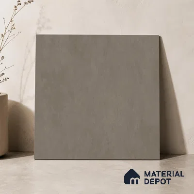 Plain Floor & Wall Tile TL 11091 Umber Forge | 2 ft x 2 ft Matte Finish Vitrified Tile - 9 mm | Suitable For Living Room, Bedroom, Bathroom