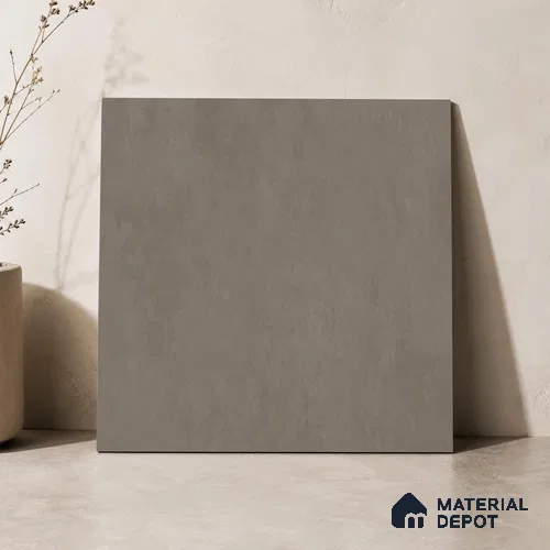 Plain Floor & Wall Tile TL 11091 Umber Forge | 2 ft x 2 ft Matte Finish Vitrified Tile - 9 mm | Suitable For Living Room, Bedroom, Bathroom