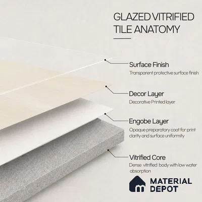 Plain Floor & Wall Tile TL 11092 Alba Parchment | 2 ft x 2 ft Matte Finish Vitrified Tile - 9 mm | Suitable For Living Room, Bedroom, Bathroom