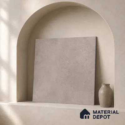 Plain Floor & Wall Tile TL 11094 Umber Cloud | 2 ft x 2 ft Matte Finish Vitrified Tile - 9 mm | Suitable For Living Room, Bedroom, Bathroom