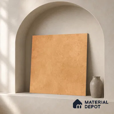 Plain Floor & Wall Tile TL 11096 Sahara Clay | 2 ft x 2 ft Matte Finish Vitrified Tile - 9 mm | Suitable For Living Room, Bedroom, Bathroom