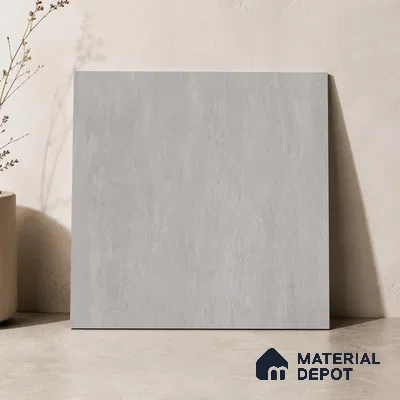 Plain Floor & Wall Tile TL 11098 Argento Cloud | 2 ft x 2 ft Matte Finish Vitrified Tile - 9 mm | Suitable For Living Room, Bedroom, Bathroom