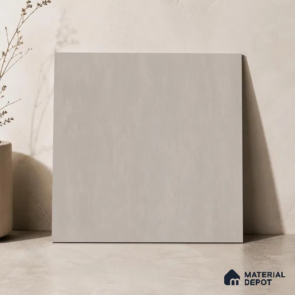 Plain Floor & Wall Tile TL 11099 Taupe Drift | 2 ft x 2 ft Matte Finish Vitrified Tile - 9 mm | Suitable For Living Room, Bedroom, Bathroom