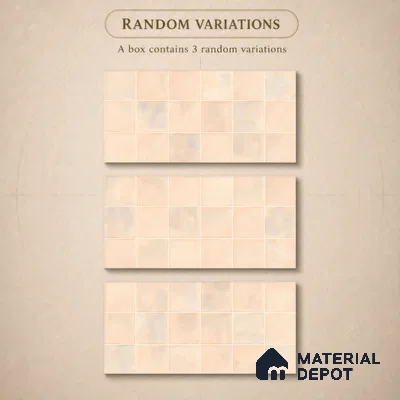Faux Subway Wall Tile TL 11222 Blush Sand 2 ft x 1 ft Ceramic Glossy Finish Tile - 9 mm | Suitable For Bathroom, Dining Area, Kitchen Backsplash
