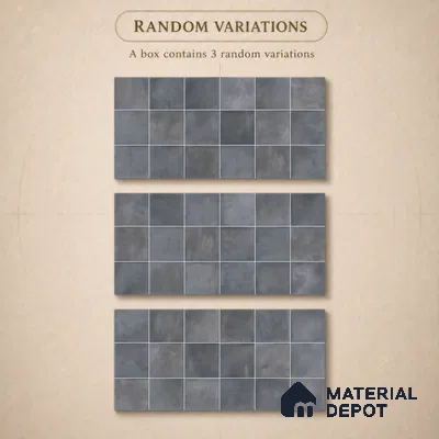 Faux Subway Wall Tile TL 11224 Shadow Mist 2 ft x 1 ft Ceramic Glossy Finish Tile - 9 mm | Suitable For Bathroom, Kitchen Backsplash