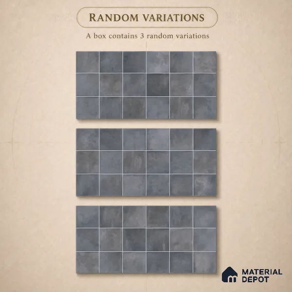 Faux Subway Wall Tile TL 11224 Shadow Mist 2 ft x 1 ft Ceramic Glossy Finish Tile - 9 mm | Suitable For Bathroom, Kitchen Backsplash
