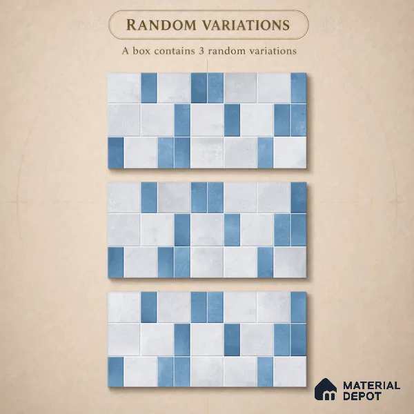 Faux Subway Wall Tile TL 11265 Nordic Mosaic 2 ft x 1 ft Ceramic Granulla Finish Tile - 9 mm | Suitable For Bathroom, Basin Area, Kitchen Backsplash