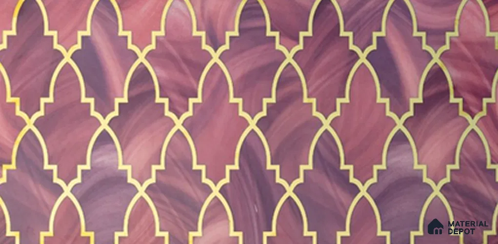 Highlighter Wall Tile TL 11350 B 2 ft x 1 ft Orchid Kasbah Glossy Finish Porcelain Tile - 9 mm | Suitable For Kitchen, Bathroom & Accent/Feature Wall