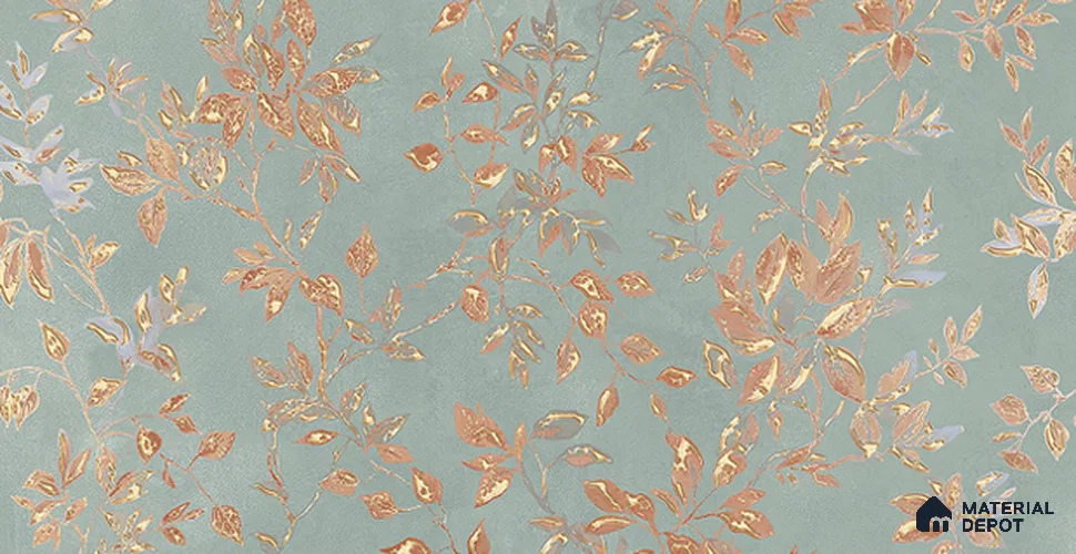Floral Look Wall Tile TL 11362 B 215 Dark 2 ft x 1 ft Glossy Finish Ceramic Tile - 9 mm