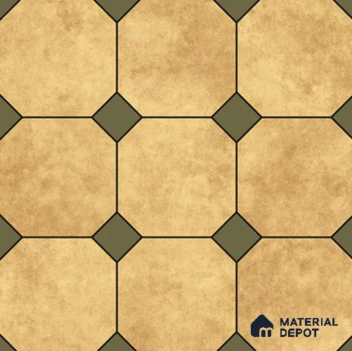 Hexagonal Look Floor & Wall Tile TL 11380 B 6622 2 ft x 2 ft Matte Finish Porcelain Tile - 9 mm