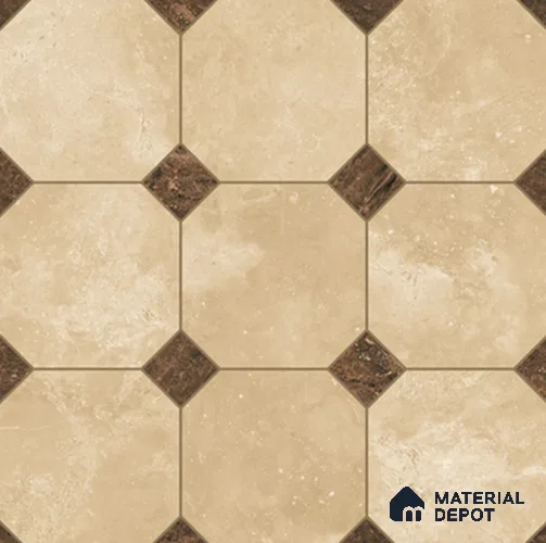 Hexagonal Look Floor & Wall Tile TL 11380 6621 2 ft x 2 ft Matte Finish Porcelain Tile - 9 mm