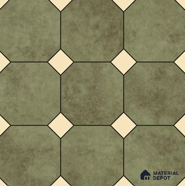 Hexagonal Look Floor & Wall Tile TL 11380 D 6626 2 ft x 2 ft Matte Finish Porcelain Tile - 9 mm
