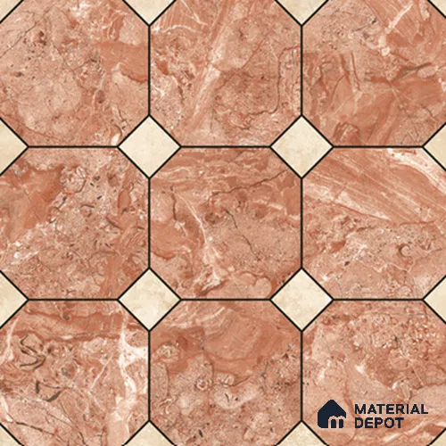 Hexagonal Look Floor & Wall Tile TL 11380 E 6624 2 ft x 2 ft Matte Finish Porcelain Tile - 9 mm