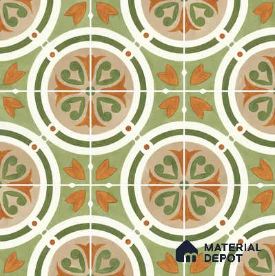 Moroccan Floor & Wall Tile TL 11381 B 6628 2 ft x 2 ft Matte Finish Porcelain Tile - 9 mm | Suitable For Kitchen, Accent/Feature Wall, Dining Area
