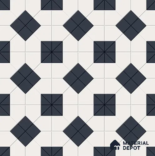 Geometric Look Floor & Wall Tile TL 11384 6016 2 ft x 2 ft Matte Finish Porcelain Tile - 9 mm