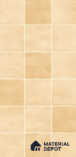 Faux Subway Wall Tile TL 11393 Peach Amber Grid 2 ft x 1 ft Glossy Finish Ceramic Tile - 9 mm | Suitable For Kitchen Backsplash, Bathroom & Basin Accent