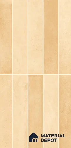 Faux Subway Wall Tile TL 11393 F Sunlit Maple 2 ft x 1 ft Glossy Finish Ceramic Tile - 9 mm | Suitable For Kitchen Backsplash, Bathroom & Basin Accent
