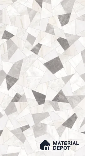 Large Formate Terrazzo Floor & Wall Tile TL 11410 C Lasa Elegan Decor 8 ft x 4 ft Vitrified Color Body Sinker Finish - 9 mm | Suitable for Living Room, Bedroom, Bathroom | Adhesive and Spacers Must be Used During Installation