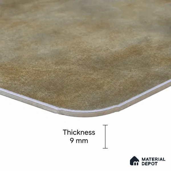 Olive Grey Floor & Wall Octagon Tile TL 11427 D 20 inch x 20 inch Matte Finish Porcelain Tile - 9 mm | Suitable For Balcony, Kitchen, Dining Area, Bedroom