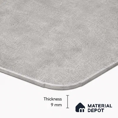 Silver Grey Floor & Wall Octagon Tile TL 11427 F 20 inch x 20 inch Matte Finish Porcelain Tile - 9 mm | Suitable For Balcony, Kitchen, Dining Area, Bedroom