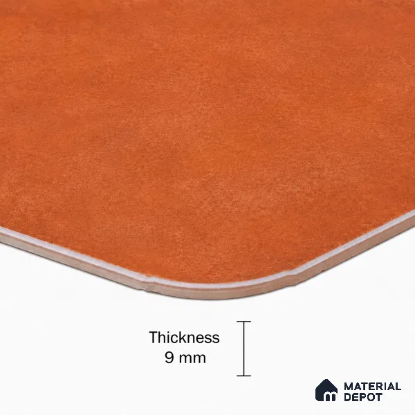 Rust Amber Cement Look Floor & Wall Octagon Tile TL 11427 G 20 inch x 20 inch Matte Finish Porcelain Tile - 9 mm | Suitable For Balcony, Kitchen, Dining Area, Bedroom
