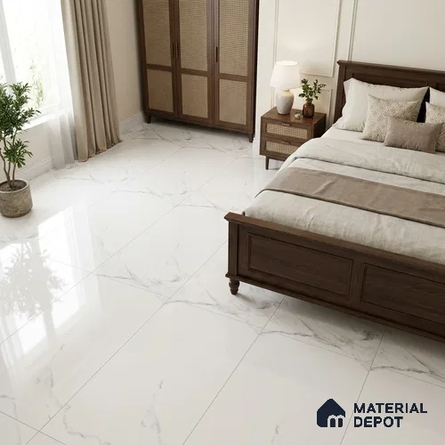 Marble Wall & Floor Tile TL 11429 4 ft x 2 ft Glossy Finish Vitrified Tile - 9 mm | Suitable For Living Room, Bedroom, Dining