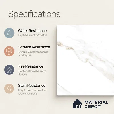 Marble Wall & Floor Tile TL 11430 Valina Vein | 4 ft x 2 ft Glossy Finish Vitrified Tile - 9 mm | Suitable For Living Room, Bedroom, Bathroom