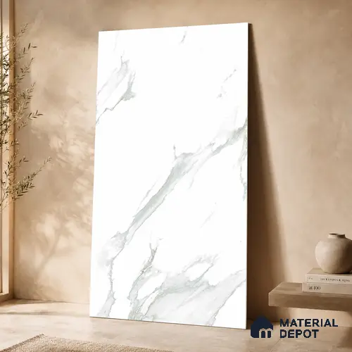 Marble Wall & Floor Tile TL 11431 Celeste Vein | 4 ft x 2 ft Glossy Finish Vitrified Tile - 9 mm | Suitable For Living Room, Bedroom, Bathroom