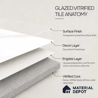 Marble Wall & Floor Tile TL 11432 Alba Veil | 4 ft x 2 ft Glossy Finish Vitrified Tile - 9 mm | Suitable For Living Room, Bedroom, Bathroom