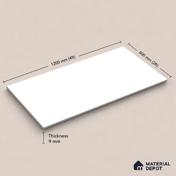 Marble Tile TL 11435 | 4 ft x 2 ft Glossy Finish Vitrified Tile - 9 mm