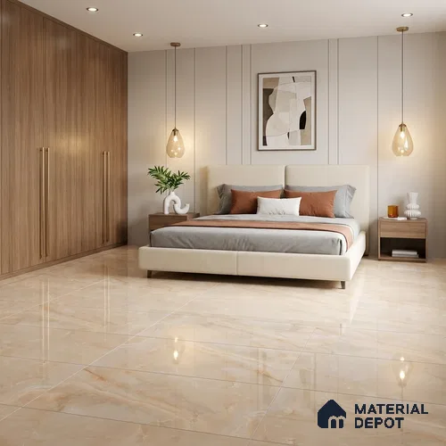 Marble Wall & Floor Tile TL 11438 4 ft x 2 ft Glossy Finish Vitrified Tile - 9 mm | Suitable For Living Room, Bedroom, Dining