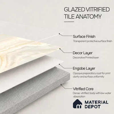 Marble Wall & Floor Tile TL 11439 Auric Cascade | 4 ft x 2 ft Glossy Finish Vitrified Tile - 9 mm | Suitable For Living Room, Bedroom, Bathroom