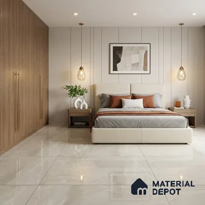 Marble Wall & Floor Tile TL 11440 4 ft x 2 ft Glossy Finish Vitrified Tile - 9 mm | Suitable For Living Room, Bedroom, Dining