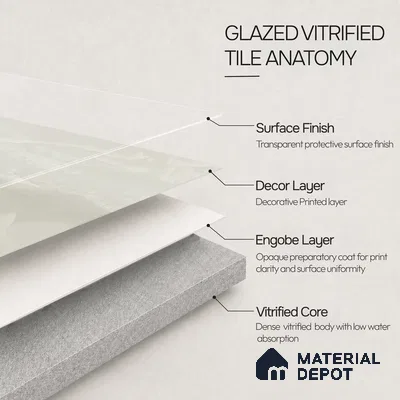 Marble Tile TL 11440 | 4 ft x 2 ft Glossy Finish Vitrified Tile - 9 mm