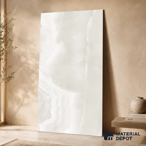 Marble Wall & Floor Tile TL 11442 Luna Cascade | 4 ft x 2 ft Glossy Finish Vitrified Tile - 9 mm | Suitable For Living Room, Bedroom, Bathroom