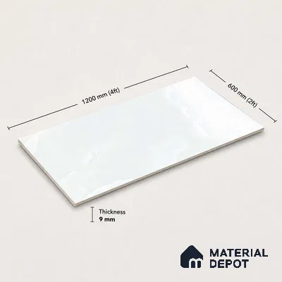 Marble Wall & Floor Tile TL 11443 Celeste Veil | 4 ft x 2 ft Glossy Finish Vitrified Tile - 9 mm | Suitable For Living Room, Bedroom, Bathroom