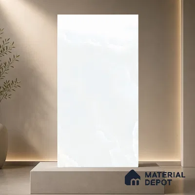 Marble Wall & Floor Tile TL 11443 Celeste Veil | 4 ft x 2 ft Glossy Finish Vitrified Tile - 9 mm | Suitable For Living Room, Bedroom, Bathroom