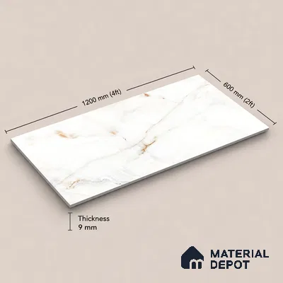 Marble Tile TL 11445 | 4 ft x 2 ft Glossy Finish Vitrified Tile - 9 mm