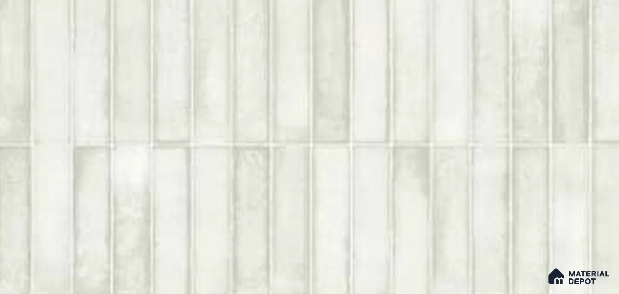 Faux Subway Look Wall Tile TL 11450 Luma White 4 ft x 2 ft Vitrified Matte Finish - 9 mm | Suitable for Bathroom, Dining & Kitchen