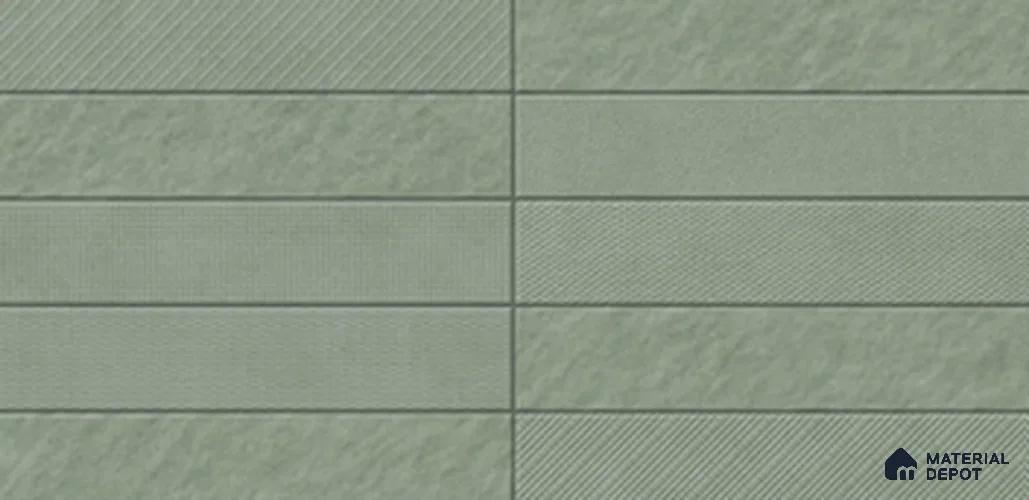 Punch Look Wall Tile TL 11453 D Comfy Sage 2 ft x 1 ft Ceramic Matte Finish - 8 mm | Suitable for Bathroom & Kitchen