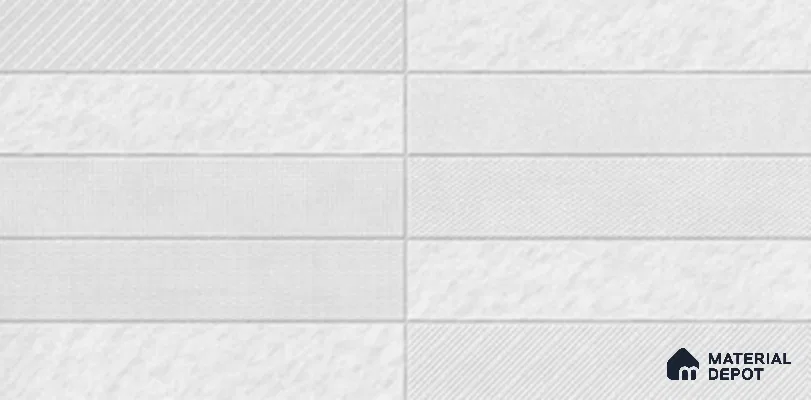 Punch Look Wall Tile TL 11453 Comfy Blanco 2 ft x 1 ft Ceramic Matte Finish - 8 mm  | Suitable for Bathroom & Kitchen