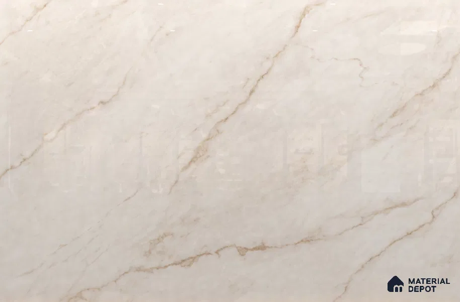 Large Format Marble Floor & Wall Tile TL 11463 B Almond Vein 6 ft x 4 ft Vitrified Lush Finish - 9 mm | 4 Random Design | Suitable for Living Room, Bedroom, Dining & Office | Adhesive and Spacers Must be Used During Installation