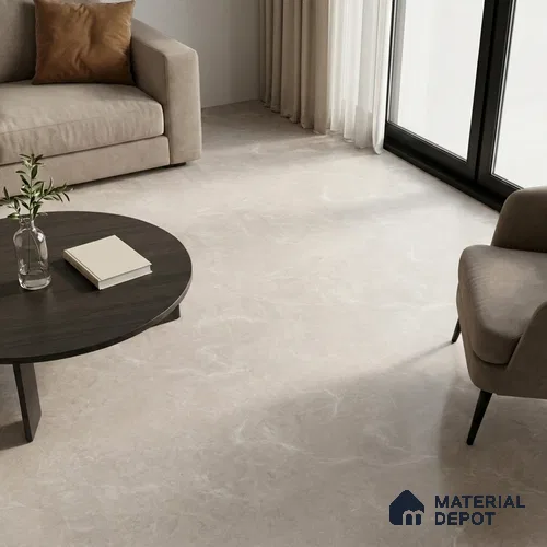 Large Formate Marble Floor & Wall Tile TL 11467 B Celeste Tint Grey 6 ft x 4 ft Vitrified Lush Finish - 9 mm | 3 Random Design | Suitable for Living Room, Bedroom, Dining & Office