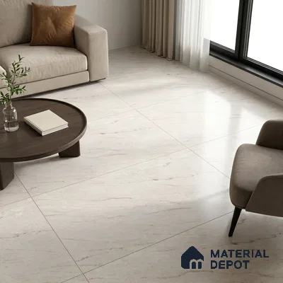 Marble Wall & Floor Tile TL 11471 B Beige 6 ft x 4 ft Matte Finish Vitrified Tile - 9 mm | 4 Random Designs | Suitable For Living Room, Bedroom, Dining Area