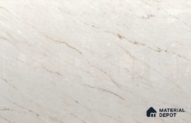 Large Format Marble Floor & Wall Tile TL 11471 Ferior Pale Sisal 6 ft x 4 ft Vitrified Glossy Finish - 9 mm | 4 Random Design | Suitable for Living Room, Bedroom, Dining & Office | Adhesive and Spacers Must be Used During Installation