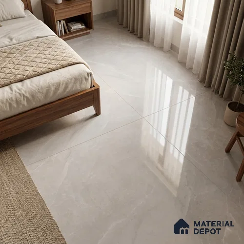 Armani Marble Wall & Floor Tile TL 11475 Grey 6 ft x 4 ft Glossy Finish Vitrified Tile - 9 mm | 4 Random Designs | Suitable For Living Room, Bedroom, Bathroom | Adhesive and Spacers Must be Used During Installation
