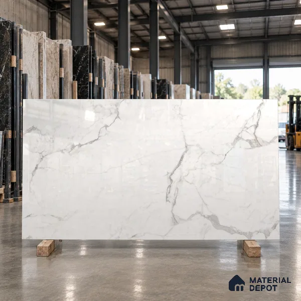 Large Format Marble Floor & Wall Tile TL 11482 Riseonic 6 ft x 4 ft Vitrified Glossy Finish - 9 mm | 4 Random Design | Suitable for Living Room, Bedroom, Dining & Office | Adhesive and Spacers Must be Used During Installation