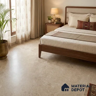 Marble Wall & Floor Tile TL 11485 B Brown 6 ft x 4 ft Matte Finish Vitrified Tile - 9 mm | 4 Random Designs | Suitable For Living Room, Bedroom, Dining Area