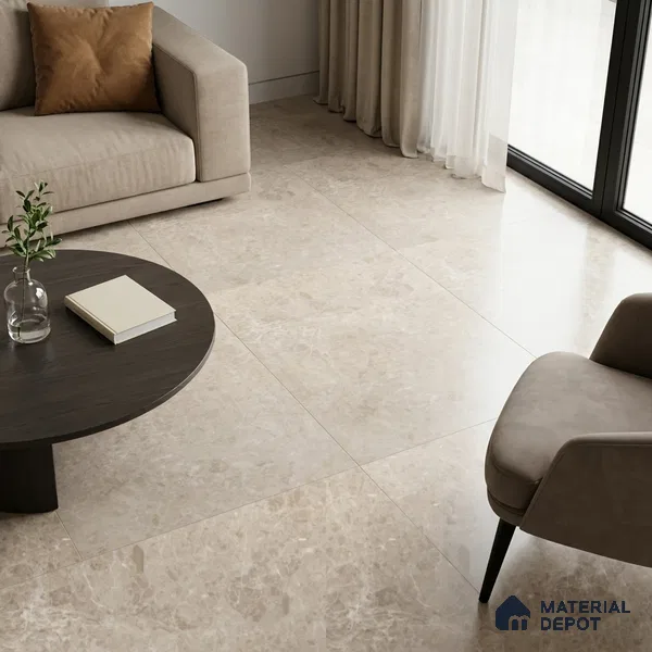 Marble Wall & Floor Tile TL 11485 B Brown 6 ft x 4 ft Matte Finish Vitrified Tile - 9 mm | 4 Random Designs | Suitable For Living Room, Bedroom, Dining Area