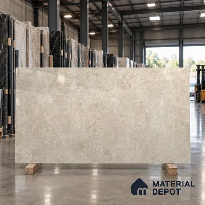 Marble Wall & Floor Tile TL 11485 Brown 6 ft x 4 ft Glossy Finish Vitrified Tile - 9 mm | 4 Random Designs | Suitable For Living Room, Bedroom, Bathroom | Adhesive and Spacers Must be Used During Installation